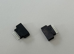 SATA 7P母座焊线式180镀金15u
