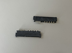 SAS 真29P母座带定位柱无凸点180°镀金G/F