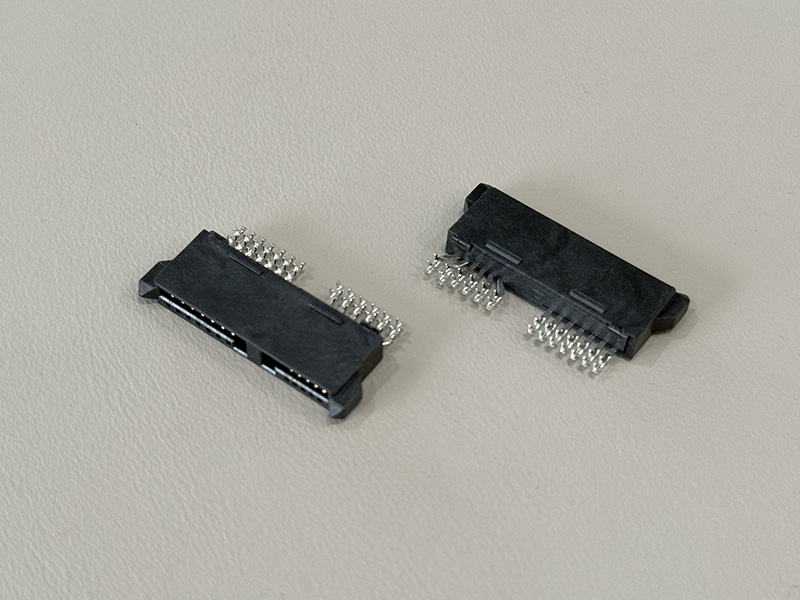 SATA 13P母座焊线式180°镀金 G/F