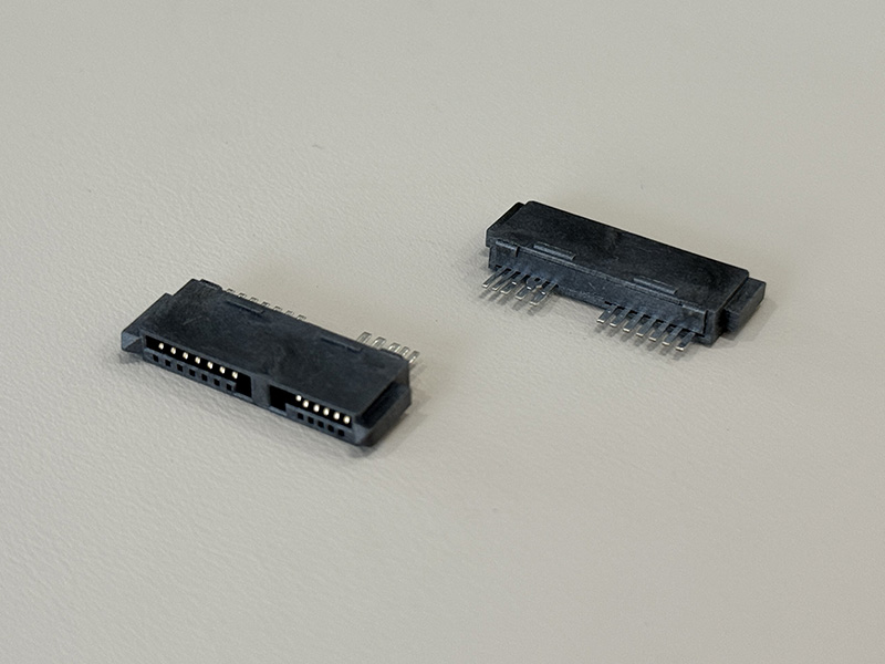 SATA 13P 母线焊线式 180° 镀金 G/F