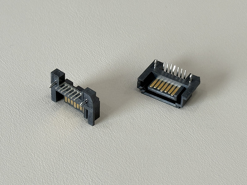 SATA O7P公座DIP型外漏2.5MM镀金15u”