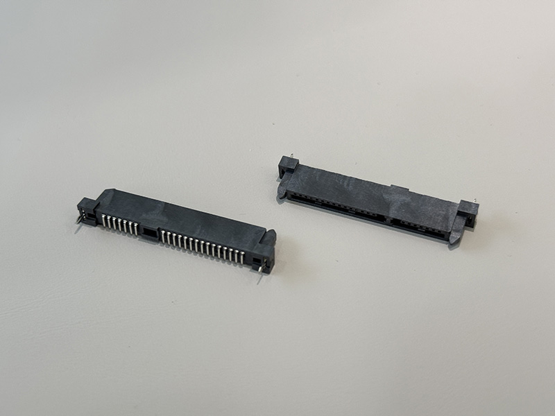 SATA 22P 34母座贴板型 镀金G/F