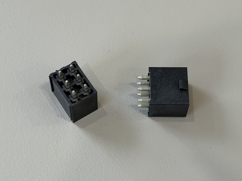 PH4.2双排 23P黑色直插式针座镀锡100U”外漏3.5MM 带台阶