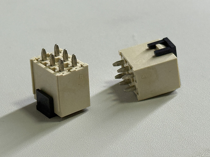 PH4.2双排 2*3P本色直插式针座镀锡100u”外漏3.0MM 带台阶