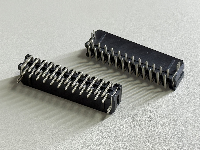 Micro FIT3.0侧插式双排针座 镀锡100u” 2x12PIN 外漏3.2MM