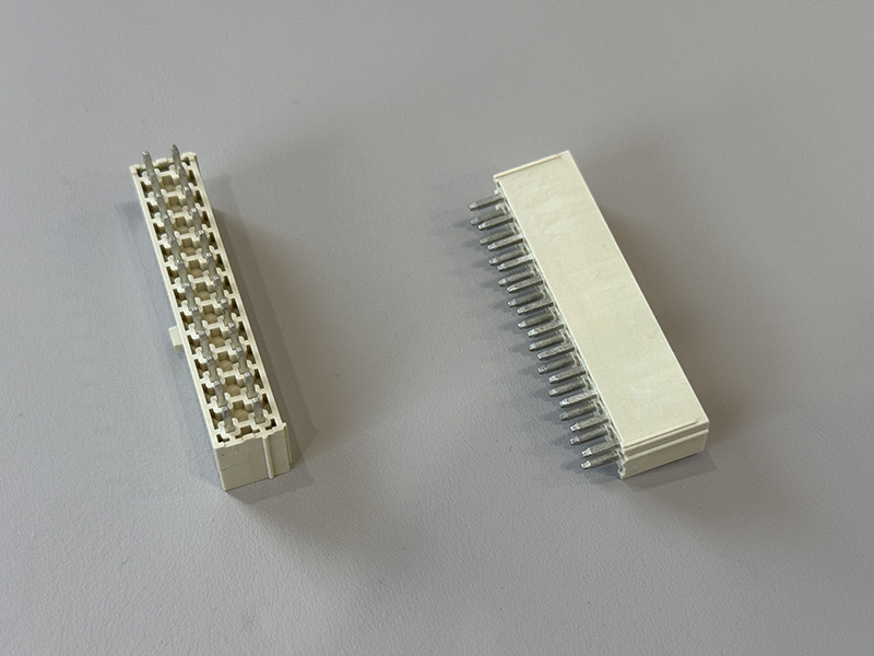 PH4.2双排 2*12P本色直插式针座镀锡100u” 外漏5.0MM 带台阶