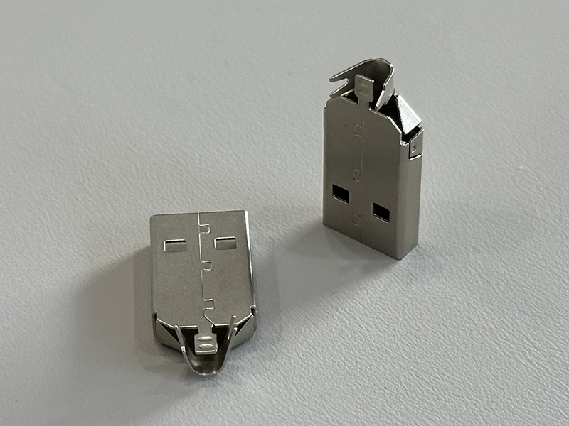 USB 2.0 AM 一体式铁壳