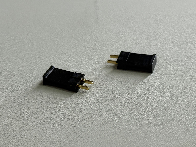 8.5H直插 2.54PH 1x2单排针镀金15u”
