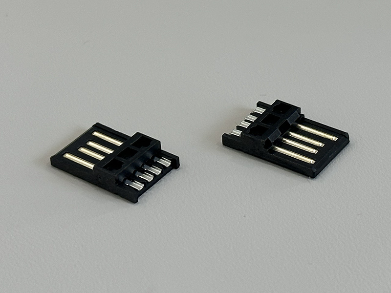 USB2.0 AM焊线式黑色镀金G/F