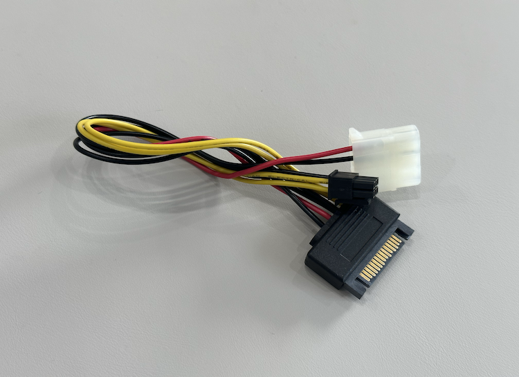 SATA 15P 公头 转 PH 5.08 公头 + PH 3.0 2x3P 双头电源转换线（SATA 15P M TO PH5.08 MALE +PH3.0  2x3P）